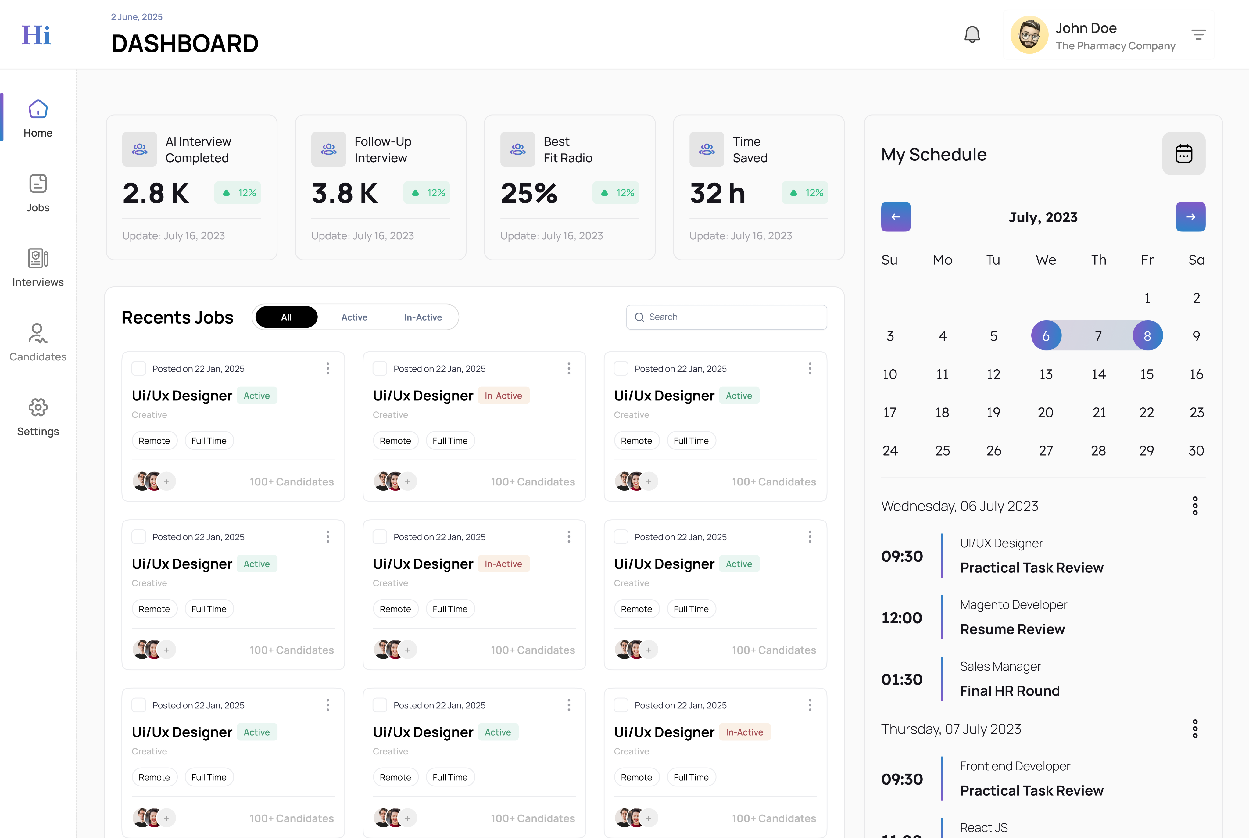 Recruitment Dashboard